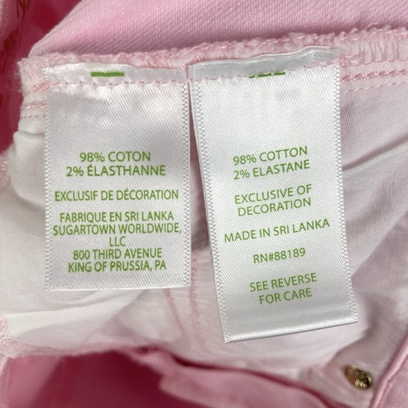 Lilly Pulitzer NWT  29" South Ocean High Rise Skinny Jean Pink Muse Pastel sz 6 - Picture 6 of 11
